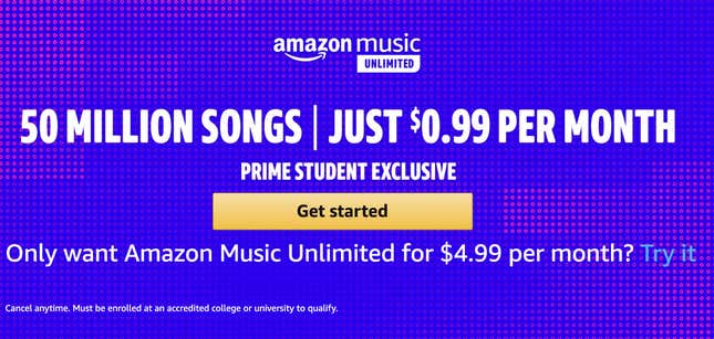 Amazon Music Unlimited For Prime Students | Amazon