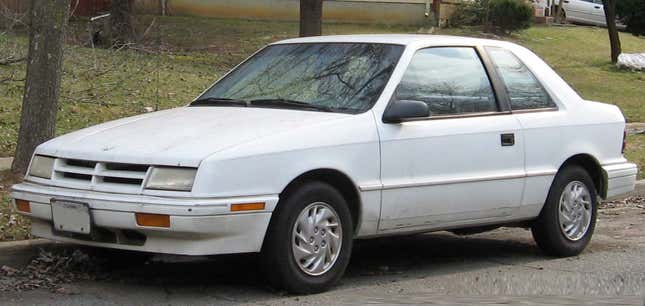 A white Dodge Shadow