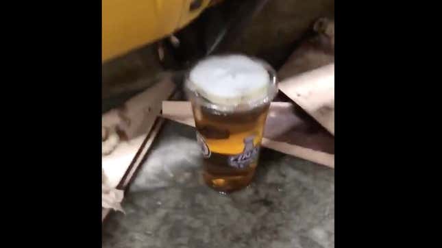 Image for article titled Is This Abandoned Beer Or Fresh Piss?