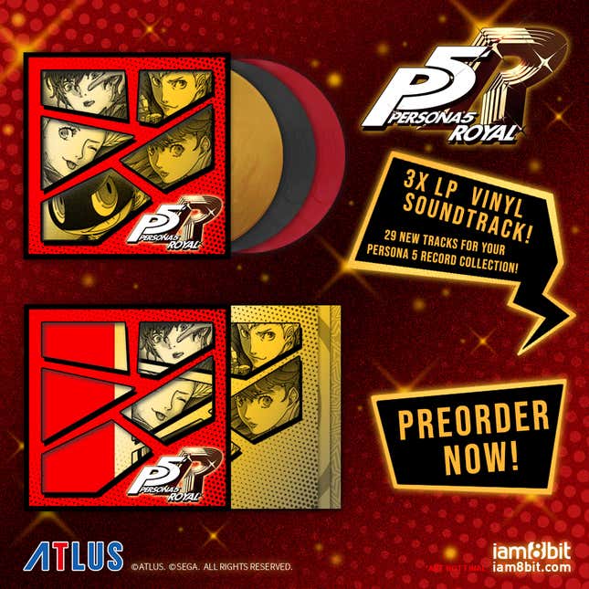 Image for article titled iam8bit's Persona 5 Royal Vinyl Soundtrack Looks Pretty Sweet