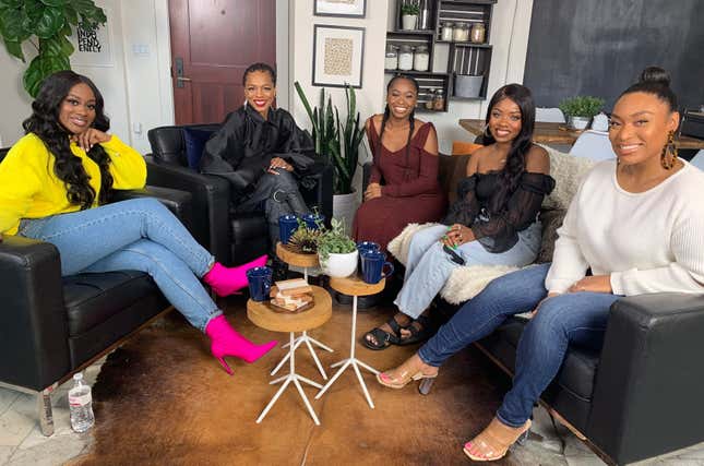 (l-r) Monica Veloz, Sharaya J, Freddie Ransome, Cydnee Black, and Iris Beilin