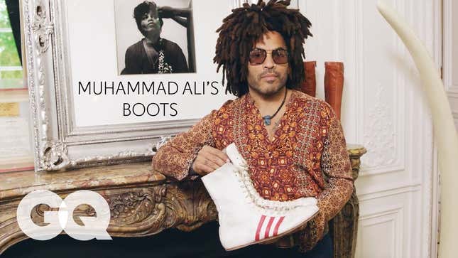In His Shoes: Lenny Kravitz Shows Off Collectibles From His Idols for GQ