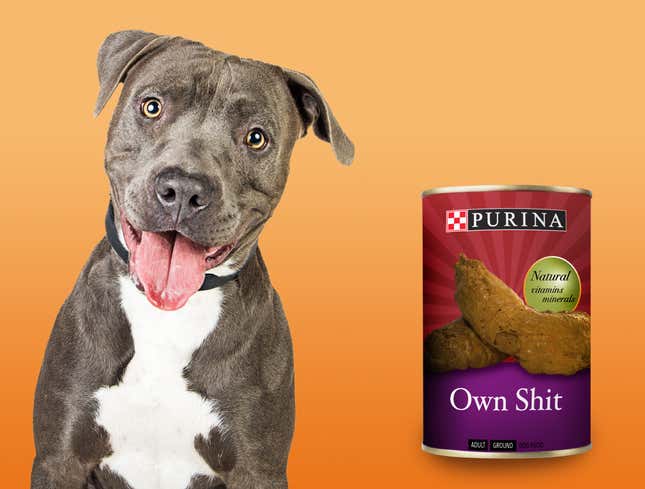 Image for article titled Purina Introduces ‘Own Shit’ Dog Food Flavor