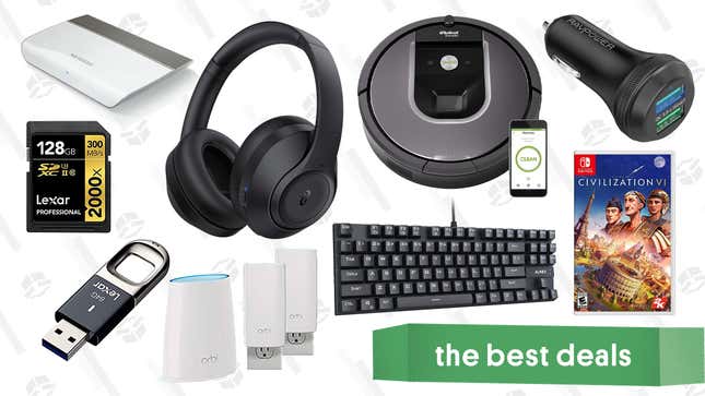 Image for article titled Monday&#39;s Best Deals: Civilization VI, TaoTronics ANC Headphones, Dual Port Car Charger, and More