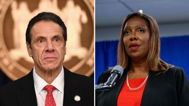 Image for article titled Andrew Cuomo Sues New York AG Tish James Because She Wouldn't Pay His Sexual Harassment Legal Fees