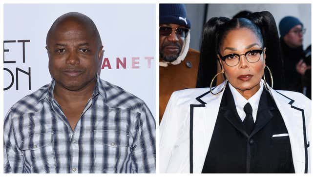 Randy Jackson, left; Janet Jackson.