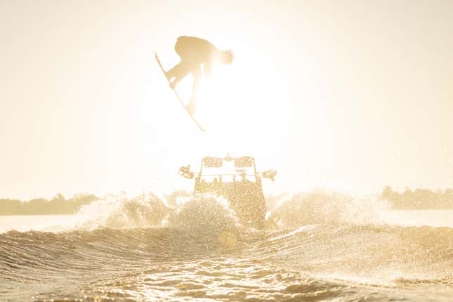 Image for article titled Your Family Won&#39;t Love You Unless You Buy This 630-HP Supercharged V8 Wakeboarding Boat