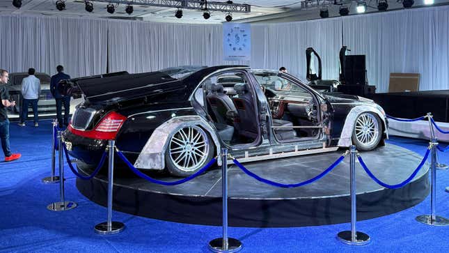 Chopped-up Maybach 57S from Kanye West and Jay-Z's "Otis" music video