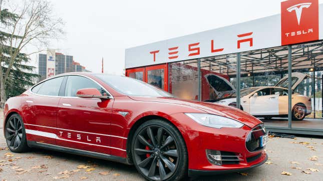 Red tesla deals model x price