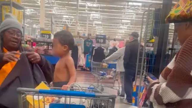 Walmart Customer Accosted for Strolling Around Half-Naked Baby