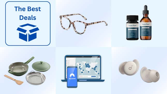 Image for article titled Best Deals of the Day: GlassesUSA.com, Our Place, Happy Head NordVPN, & More