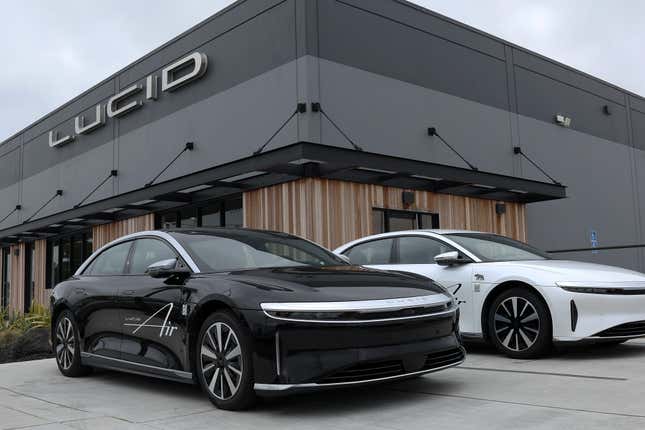 Lucid currently sells the Air luxury sedan, although it plans to launch two additional models over the next few years.