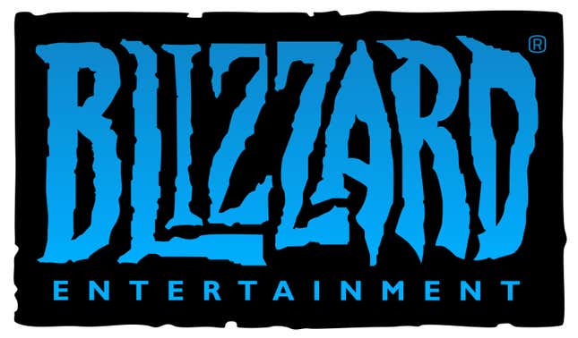 A Blizzard Entertainment logo in the black-and-blue colorway.