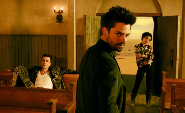 Preacher is coming.