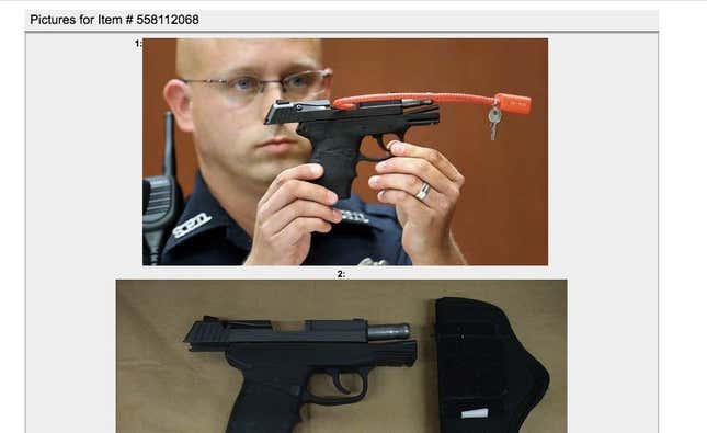 Zimmerman’s listing on Gunbroker.com