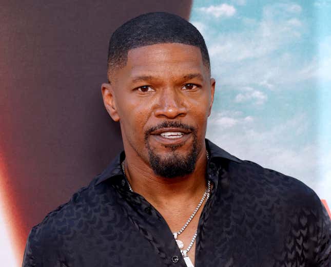 Jamie Foxx attends the world premiere of Netflix’s “Day Shift” at Regal LA Live on August 10, 2022 in Los Angeles, California.