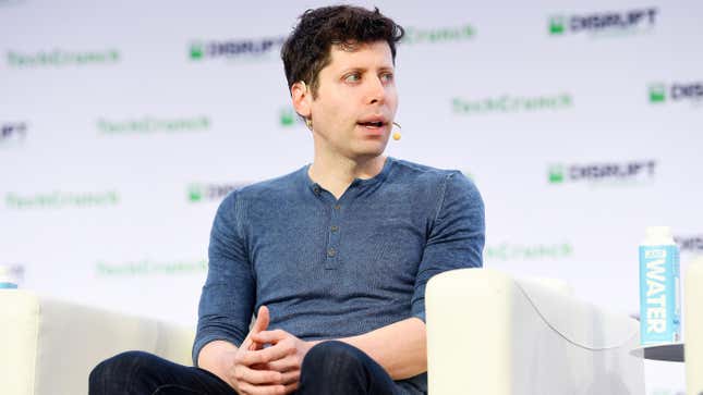 OpenAI Co-Founder & CEO Sam Altman speaks onstage during TechCrunch Disrupt San Francisco 2019 at Moscone Convention Center on October 03, 2019 in San Francisco, California.