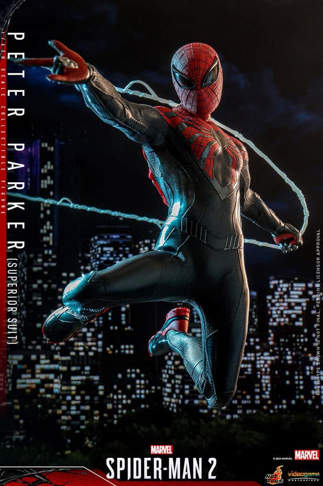 Image for article titled Hot Toys&#39; Latest Spider-Man 2 Figure Is Literally Superior