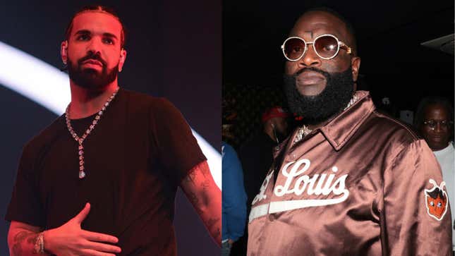 Image for article titled Celebrities React to Drake and Rick Ross Dropping Explosive Diss Tracks Against Each Other