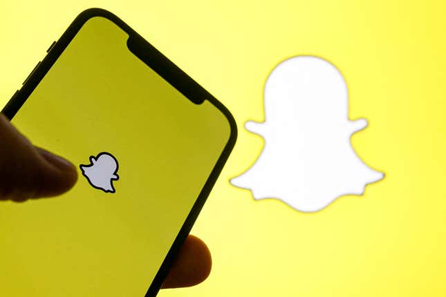 Image for article titled Snap stock popped 30% after a sunny first-quarter earnings report