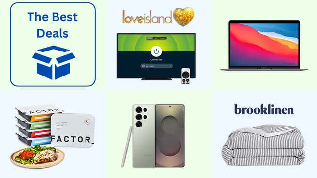 Image for article titled Best Deals of the Day: Samsung, Brooklinen, MacBook Air, Factor Meals, ExpressVPN & More