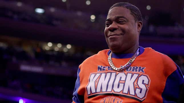 Image for article titled Tracy Morgan Has a Very Unsettling Moment Courtside at a Knicks Game, and It&#39;s All Caught on Video