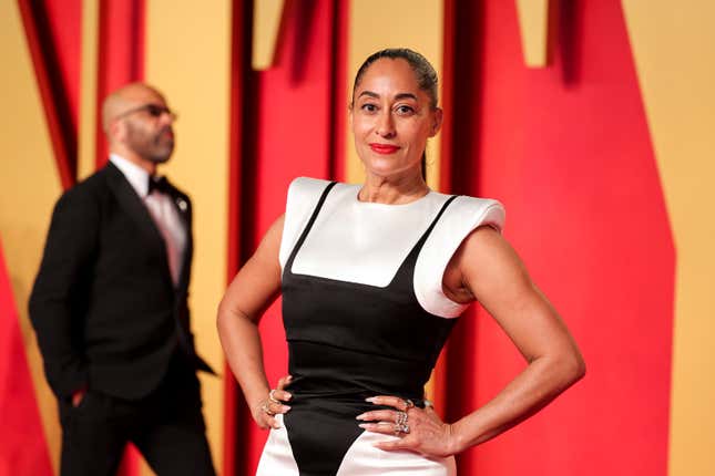 Tracee Ellis Ross at the 2024 Vanity Fair Oscar Party held at the Wallis Annenberg Center for the Performing Arts on March 10, 2024 in Beverly Hills, California.