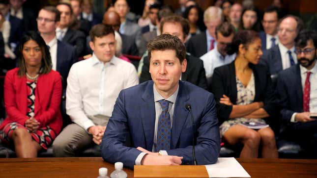 OpenAI CEO Sam Altman testifies before a Senate Judiciary Privacy, Technology & the Law Subcommittee hearing titled 'Oversight of A.I.: Rules for Artificial Intelligence' on Capitol Hill in Washington, U.S., May 16, 2023.