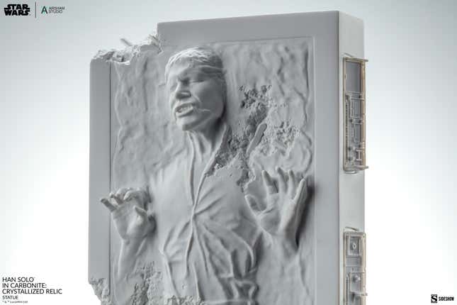 Image for article titled Han Solo Is a Literal Work of Art in a Stunning New Sideshow Statue