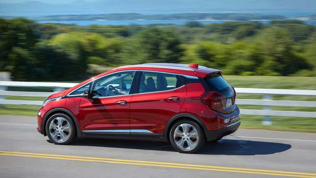 Chevrolet Bolt exterior, on road