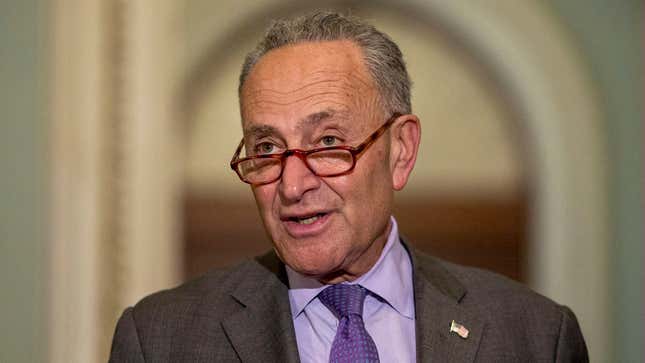 Image for article titled Chuck Schumer Honestly Pretty Amazed He Hasn’t Caved Yet