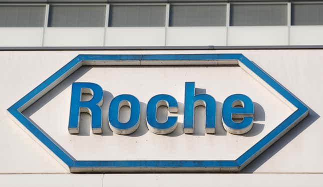 Roche logo on building 