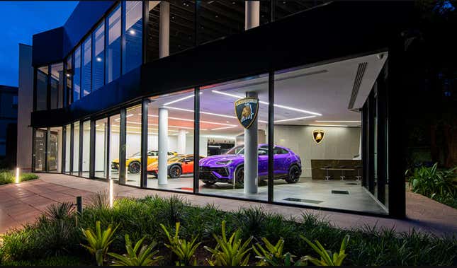 Lamborghini Dealership front view