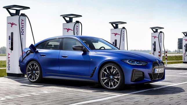 Image for article titled The BMW M Division Is Testing a Quad-Motor EV Concept