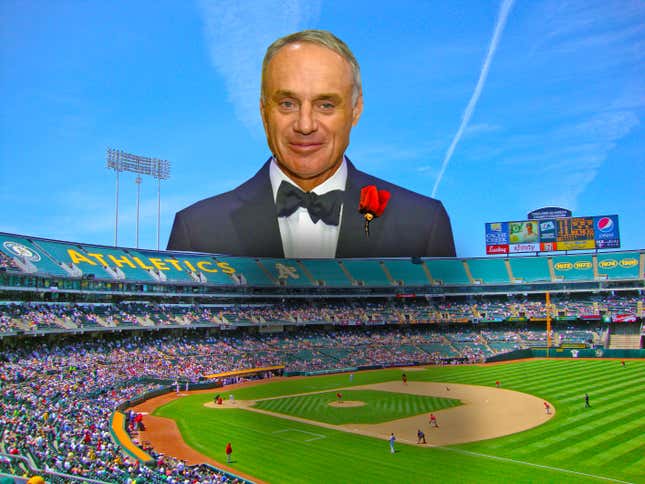Rob Manfred isn’t even trying to hide his sniveling evil anymore