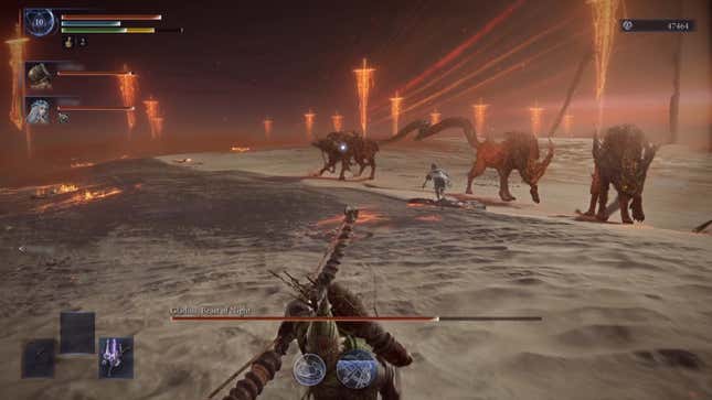 Gladius splits into three beast dogs.