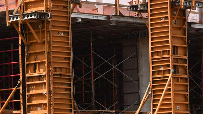 An apartment building under construction in Orlando, Florida