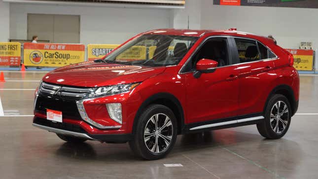 A red Mitsubishi Eclipse Cross at the 2018 Twins Cities Auto Show