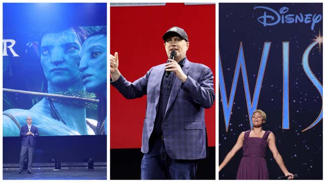 Alan Bergman, Kevin Feige, and Ariana DeBose