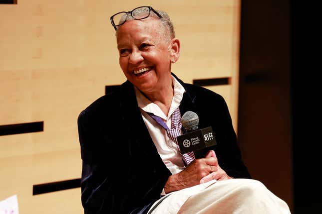 Nikki Giovanni spricht während des 61. New York Film Festival - Deep Focus im Elinor Bunin Munroe Film Center am 1. Oktober 2023 in New York City.