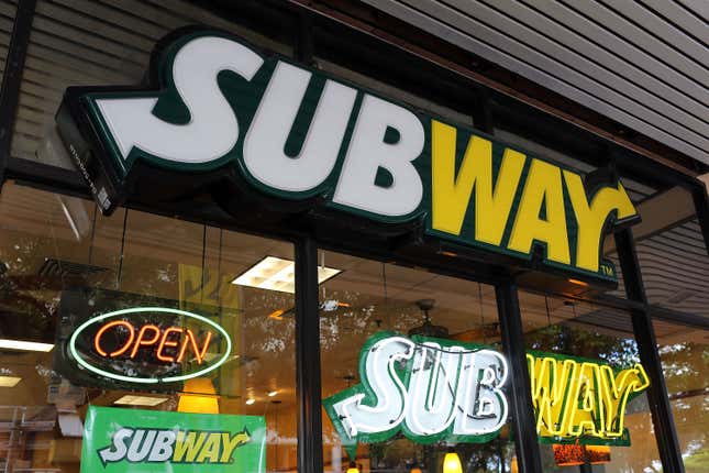 Un restaurante Subway en Miami, Florida. 