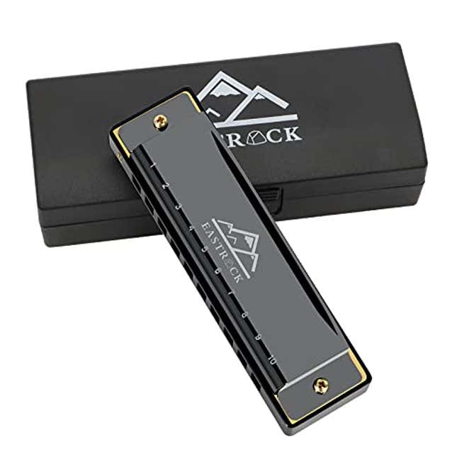 Image for article titled EastRock Blues Harmonica Mouth Organ 10 Hole C Key with Case, Now 15% Off