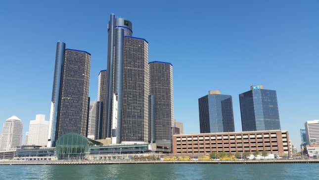 A Renaissance Center in Detroit, Michigan