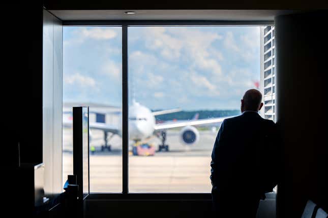 A person at an airport