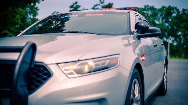 A Connecticut State Police Ford Taurus Crusier.