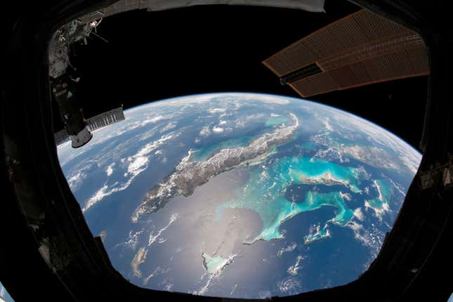A view of Cuba, as seen through the space station’s cupola.