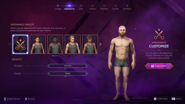 Ken's Rook in the character creator.