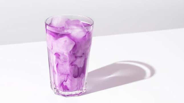 lavender syrup drink