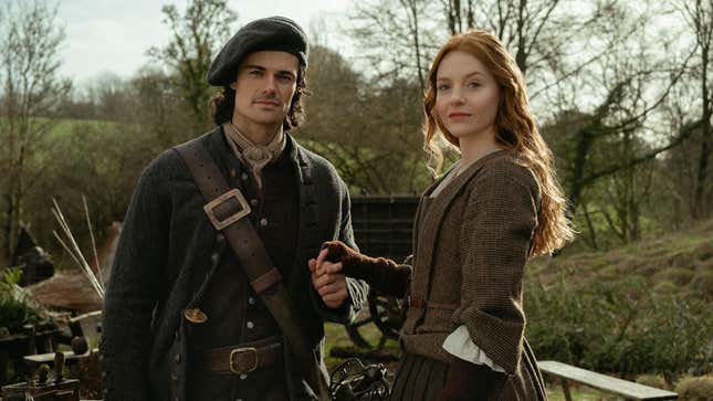 Jamie Roy and Harriet Slater in Outlander: Blood Of My Blood