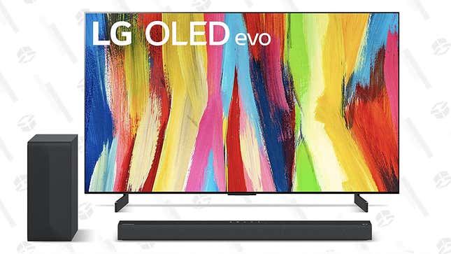 

LG 42&quot; OLED evo C2 Series 4K Smart TV + LG S65Q 3.1ch Soundbar | $1,244 | Amazon 